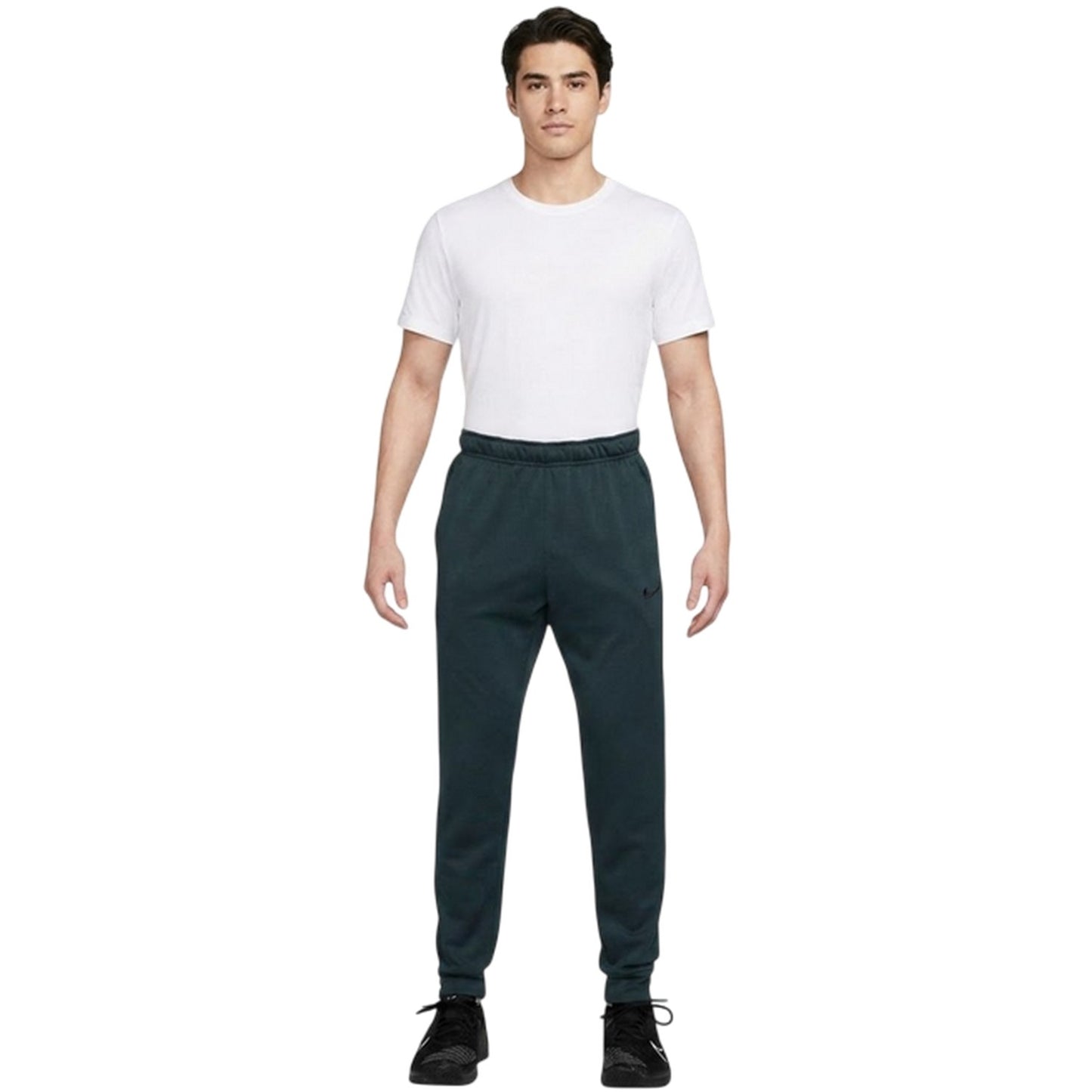 Seaweed-Black - Pack Shot - Nike Mens Dri-FIT Fleece Training Jogging Bottoms