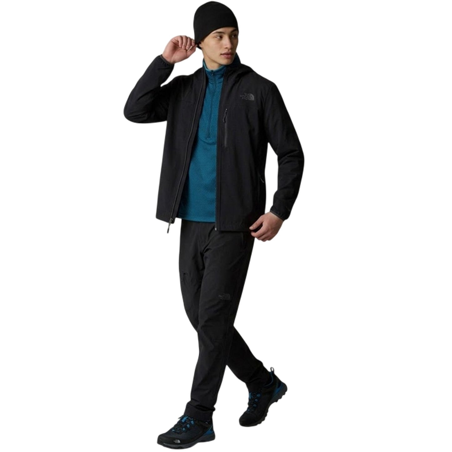 Black - Pack Shot - The North Face Mens Hooded Jacket