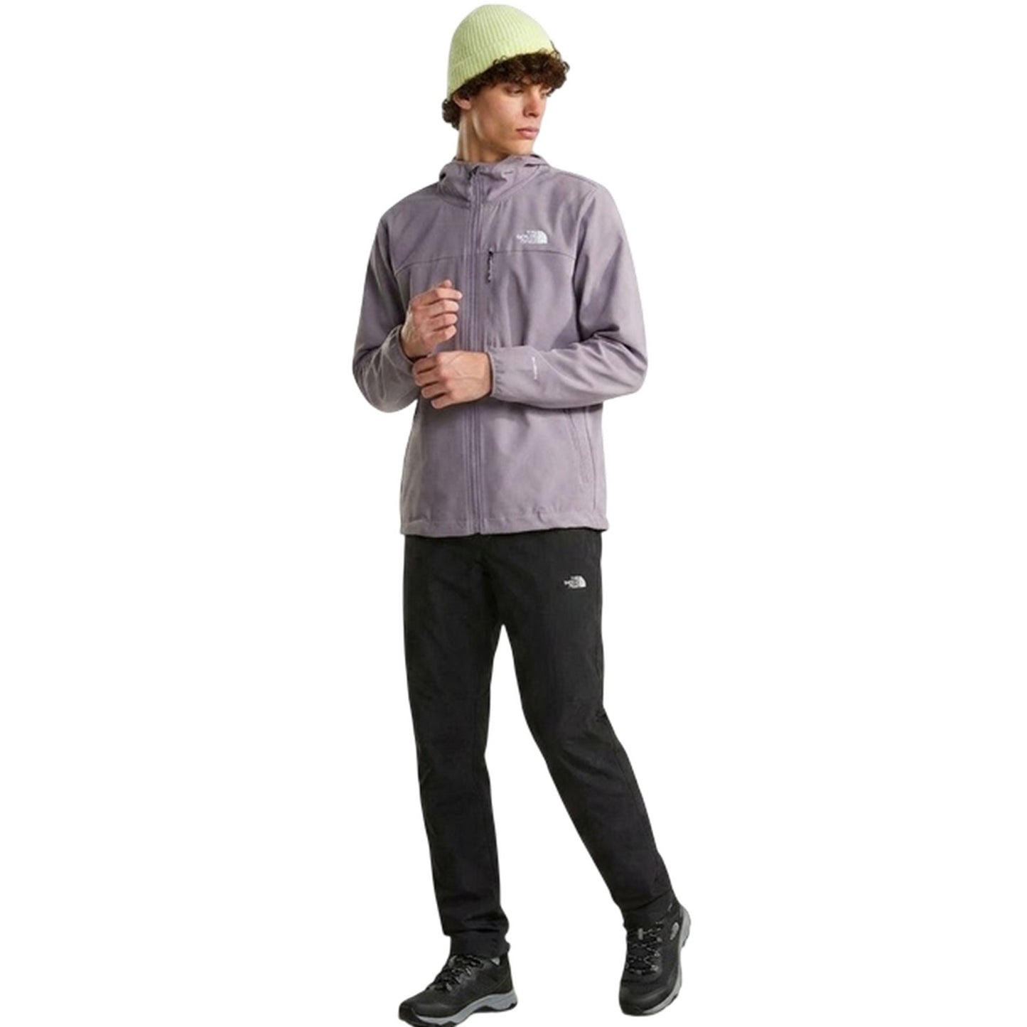 Grey - Pack Shot - The North Face Mens Hooded Jacket