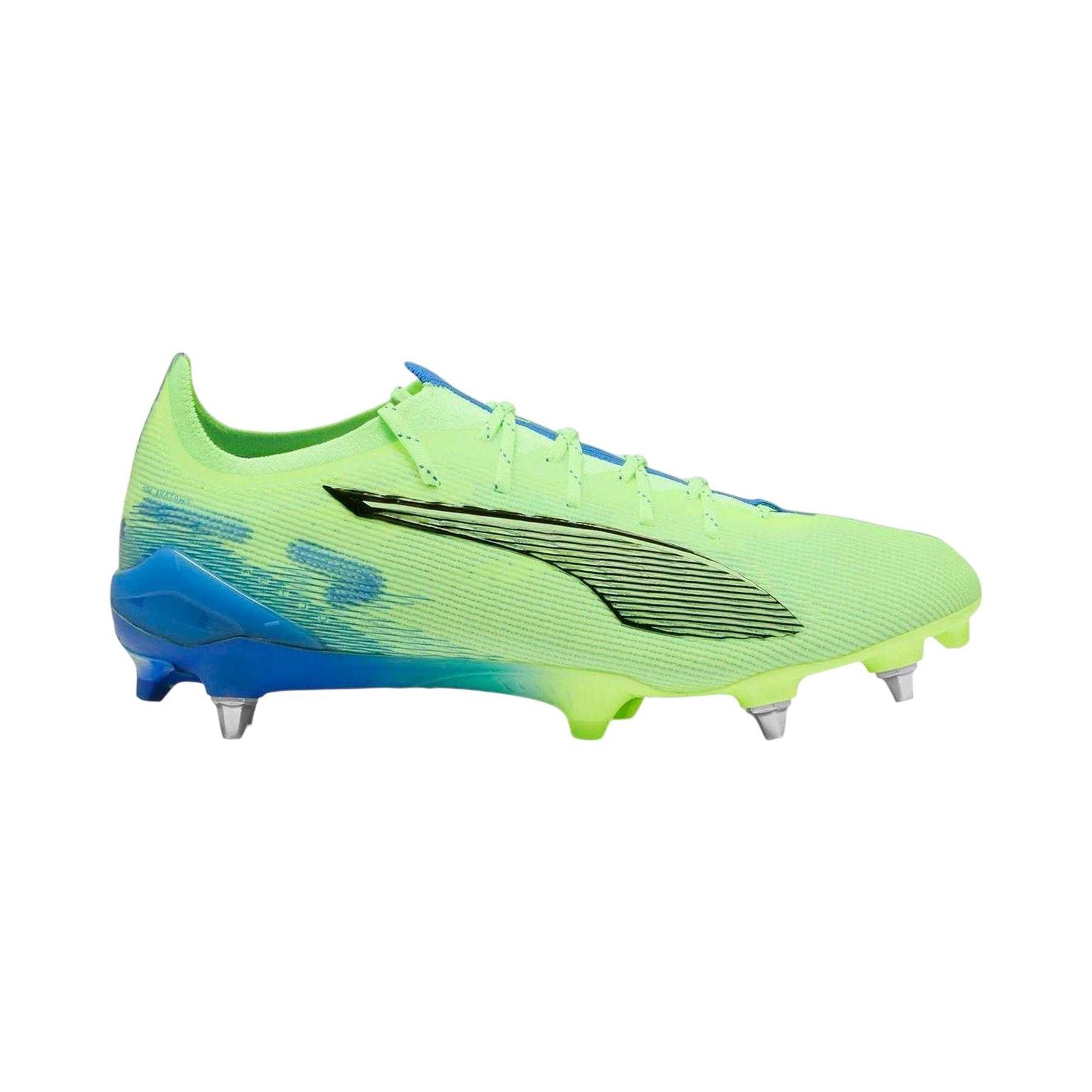 Green - Front - Puma Mens Ultra 5 Ultimate Soft Ground Football Boots