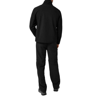 Black - Pack Shot - Gelert Mens Logo Soft Shell Jacket