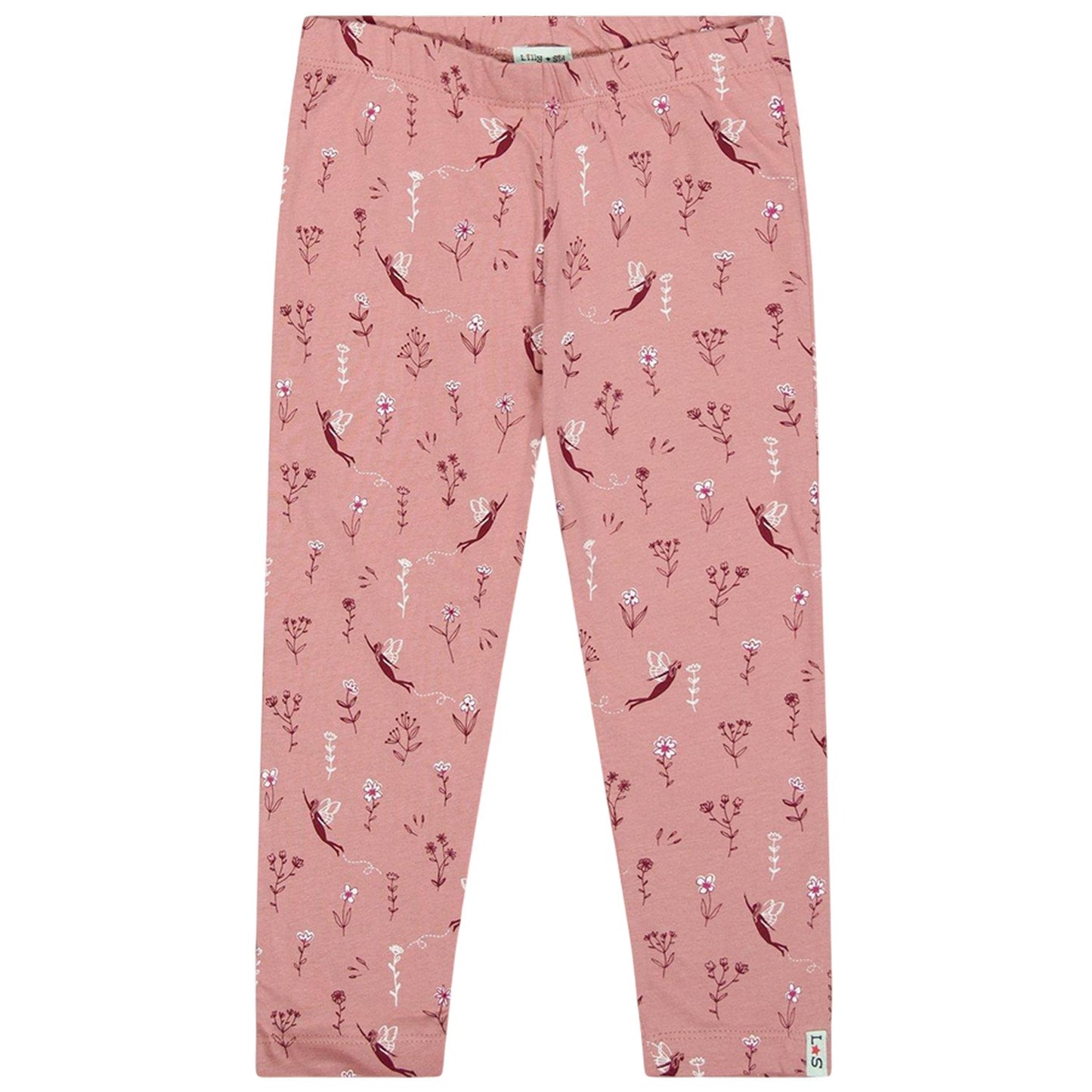Pink-Navy - Lifestyle - Lilly & Sid Baby Girls Fairy Stripes Leggings (Pack of 2)