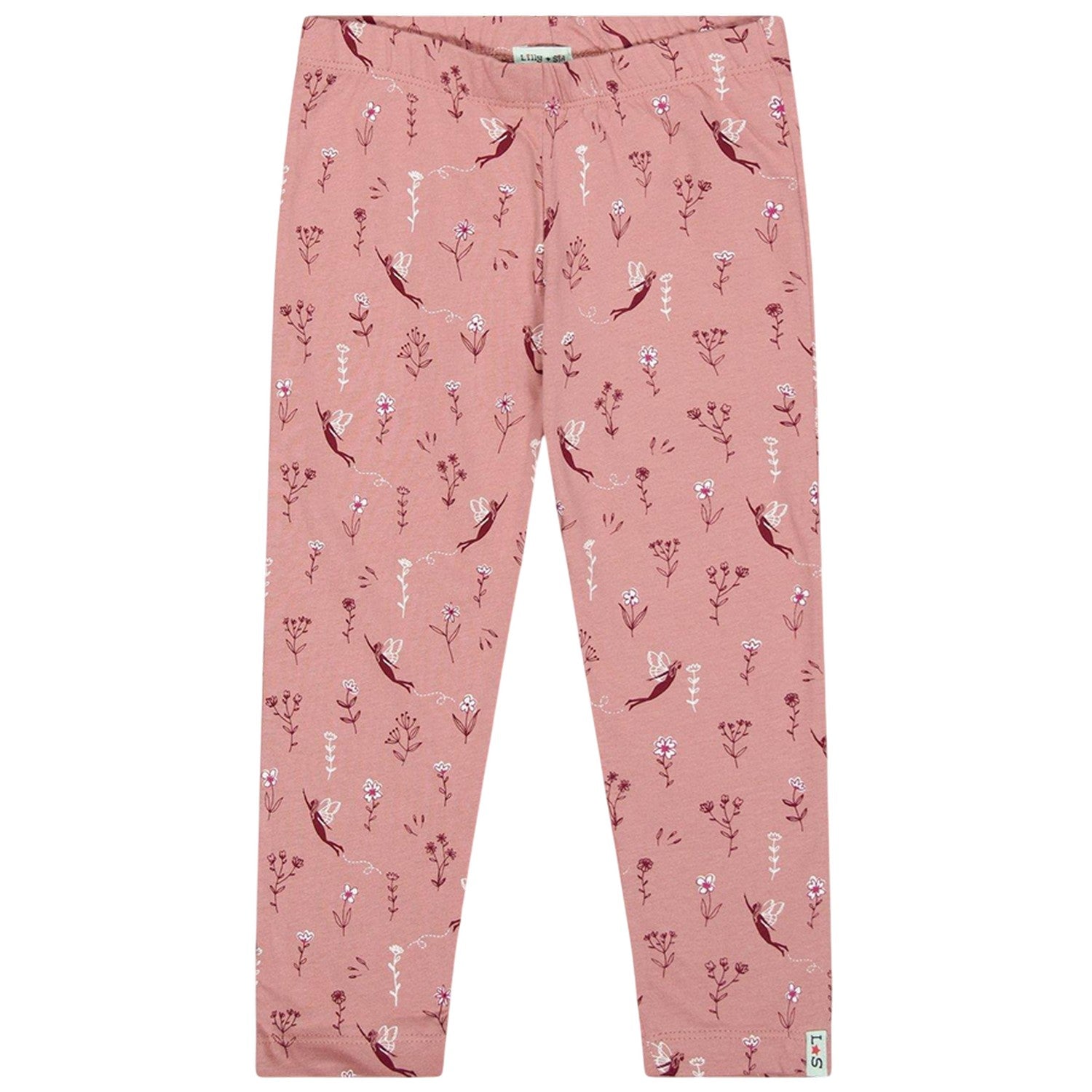 Pink-Navy - Lifestyle - Lilly & Sid Baby Girls Fairy Stripes Leggings (Pack of 2)