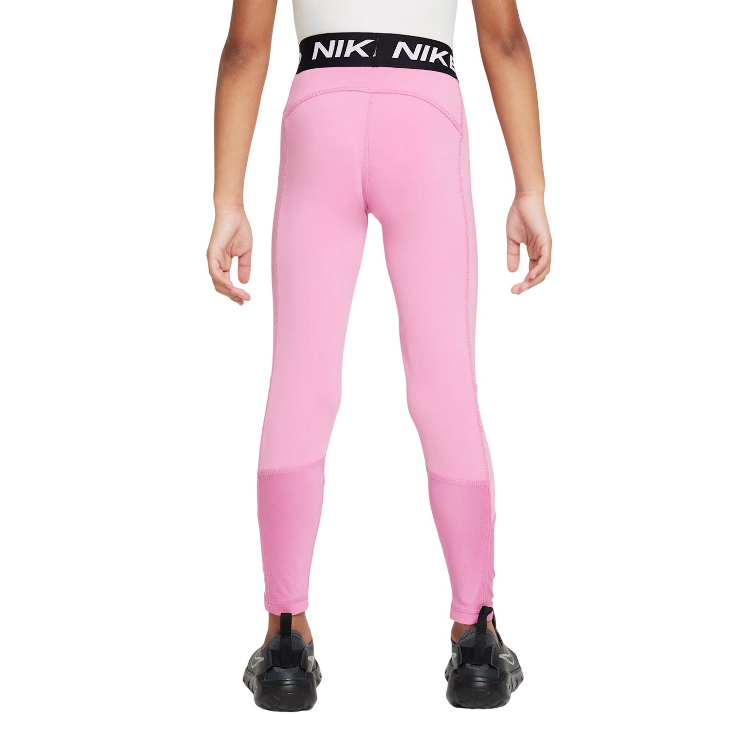 Flamingo Pink - Back - Nike Childrens-Kids Pro Leggings