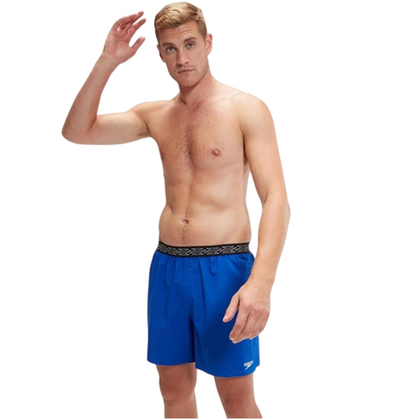 Blue - Lifestyle - Speedo Mens Hyper Boom Plain Swim Shorts