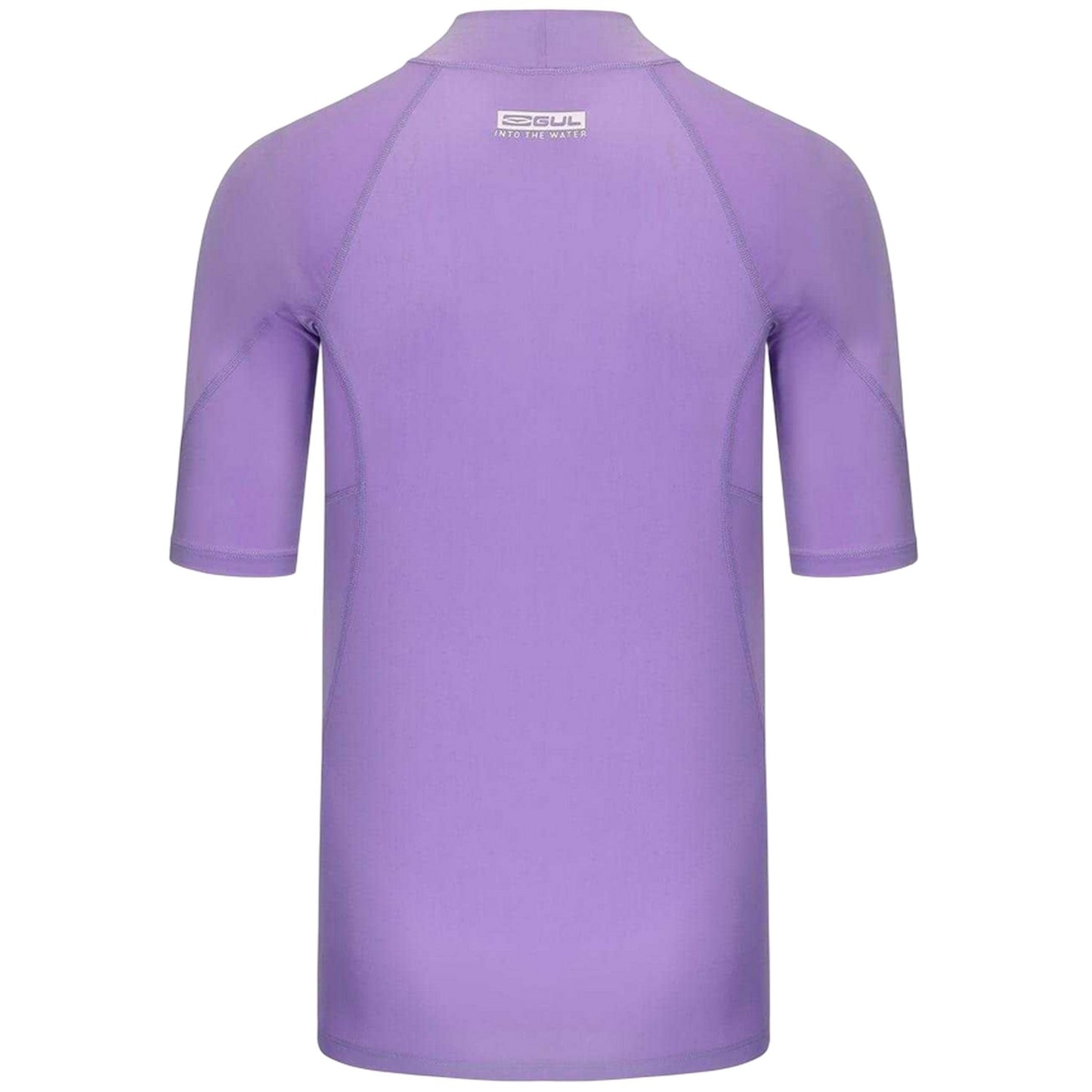 Purple - Back - Gul Womens-Ladies Floral Rash Guard