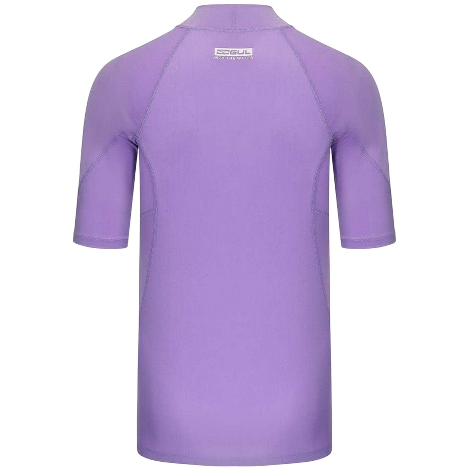 Purple - Back - Gul Womens-Ladies Floral Rash Guard