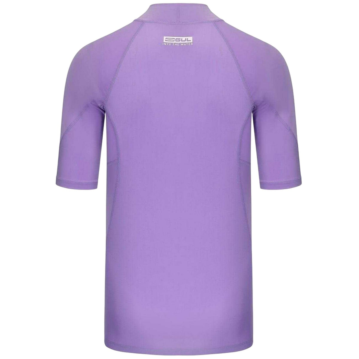 Purple - Back - Gul Womens-Ladies Floral Rash Guard