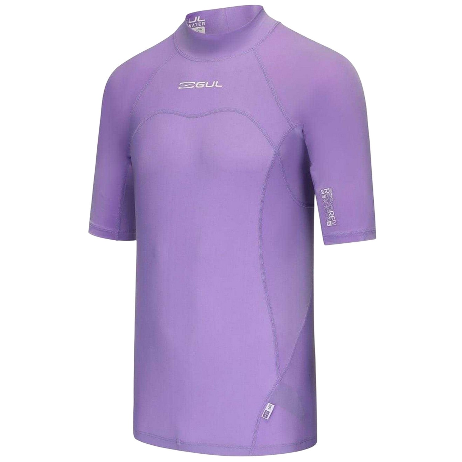 Purple - Side - Gul Womens-Ladies Floral Rash Guard