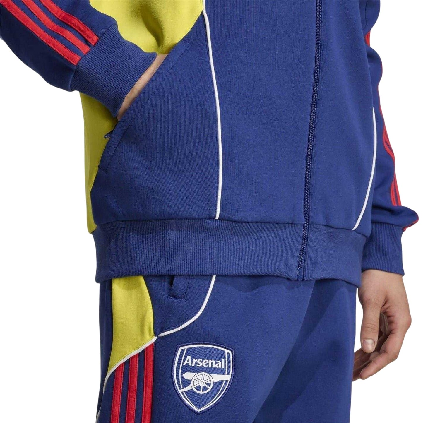 Blue-Yellow - Lifestyle - Arsenal FC Unisex Adult Gunners Cotton Sport Track Top
