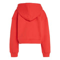 Red - Back - Calvin Klein Childrens-Kids Logo Fleece Full Zip Hoodie