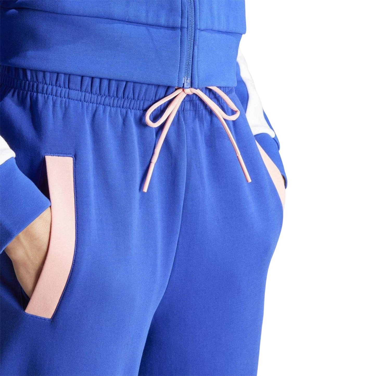 Lucid Blue - Side - Adidas Womens-Ladies Team Relaxed Fit Sweatpants