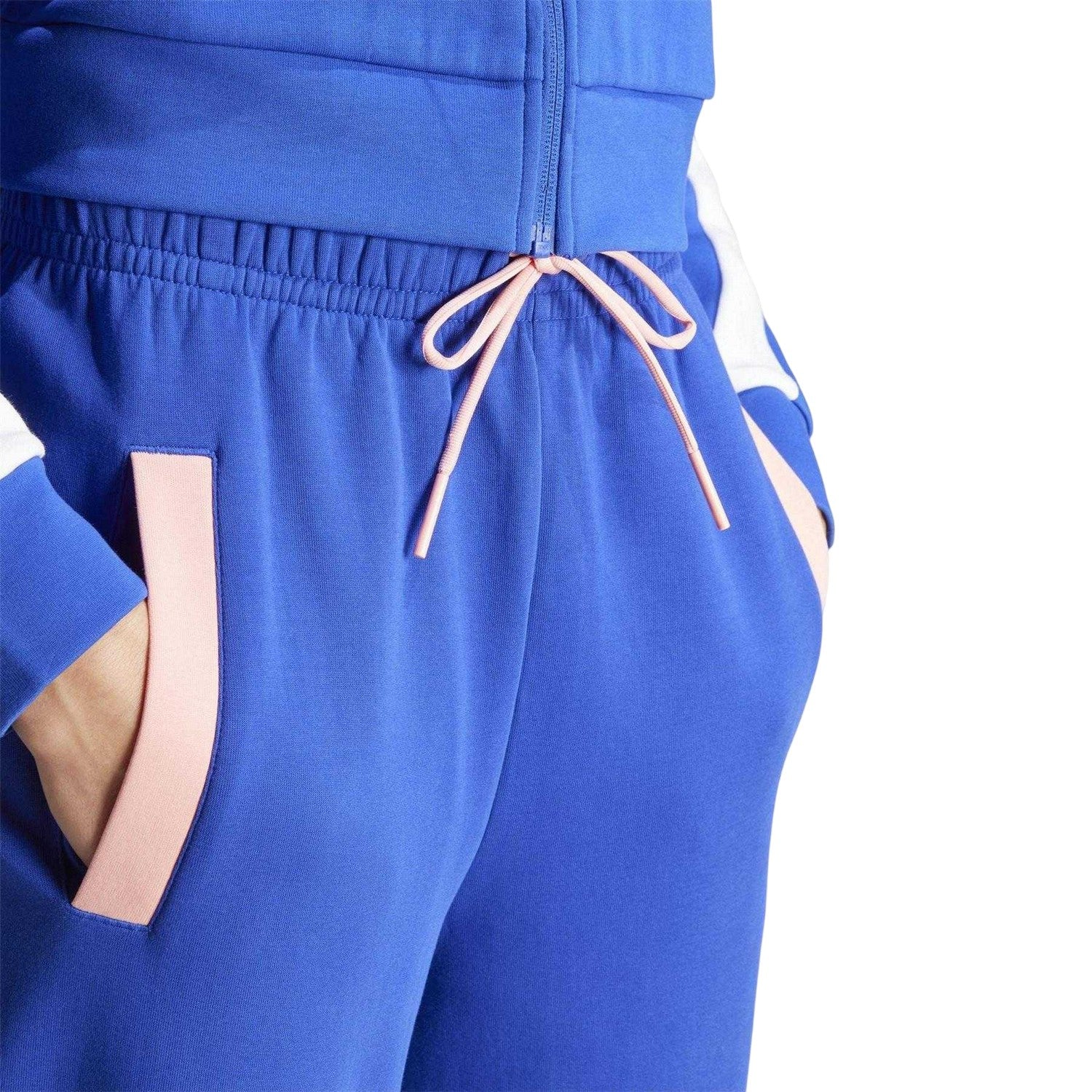 Lucid Blue - Side - Adidas Womens-Ladies Team Relaxed Fit Sweatpants