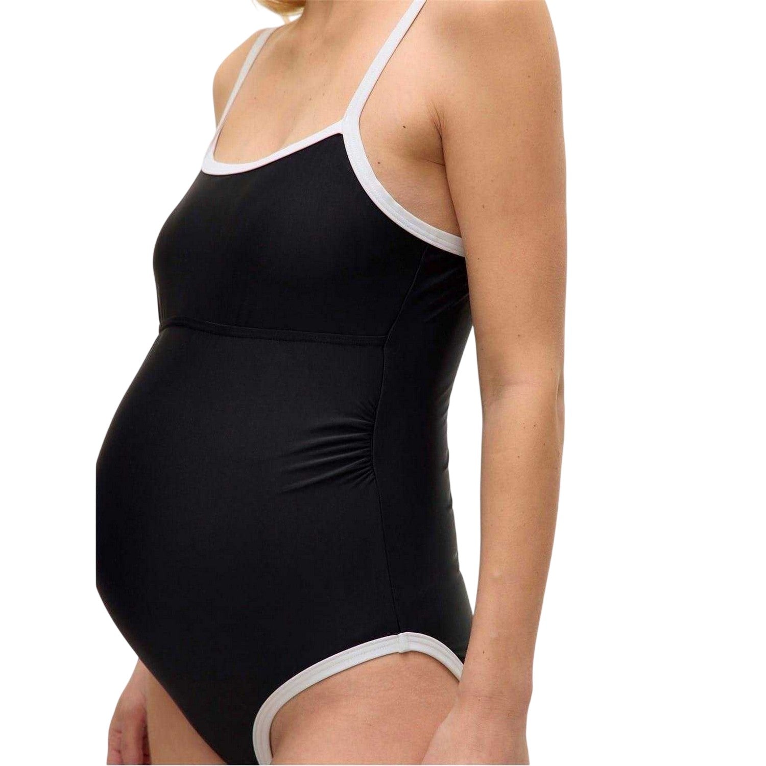 Black - Side - Mamalicious Womens-Ladies Mlblair One Piece Swimsuit