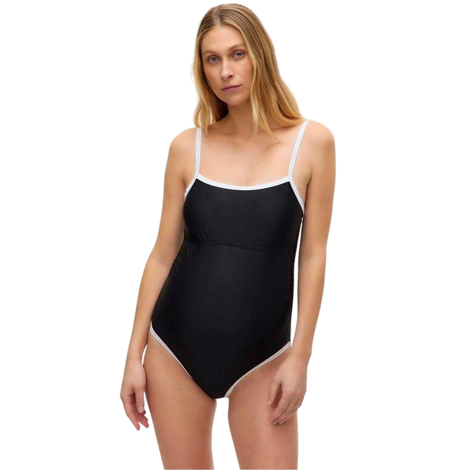 Black - Lifestyle - Mamalicious Womens-Ladies Mlblair One Piece Swimsuit