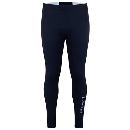Black - Front - Pinnacle Mens Cycling Leggings