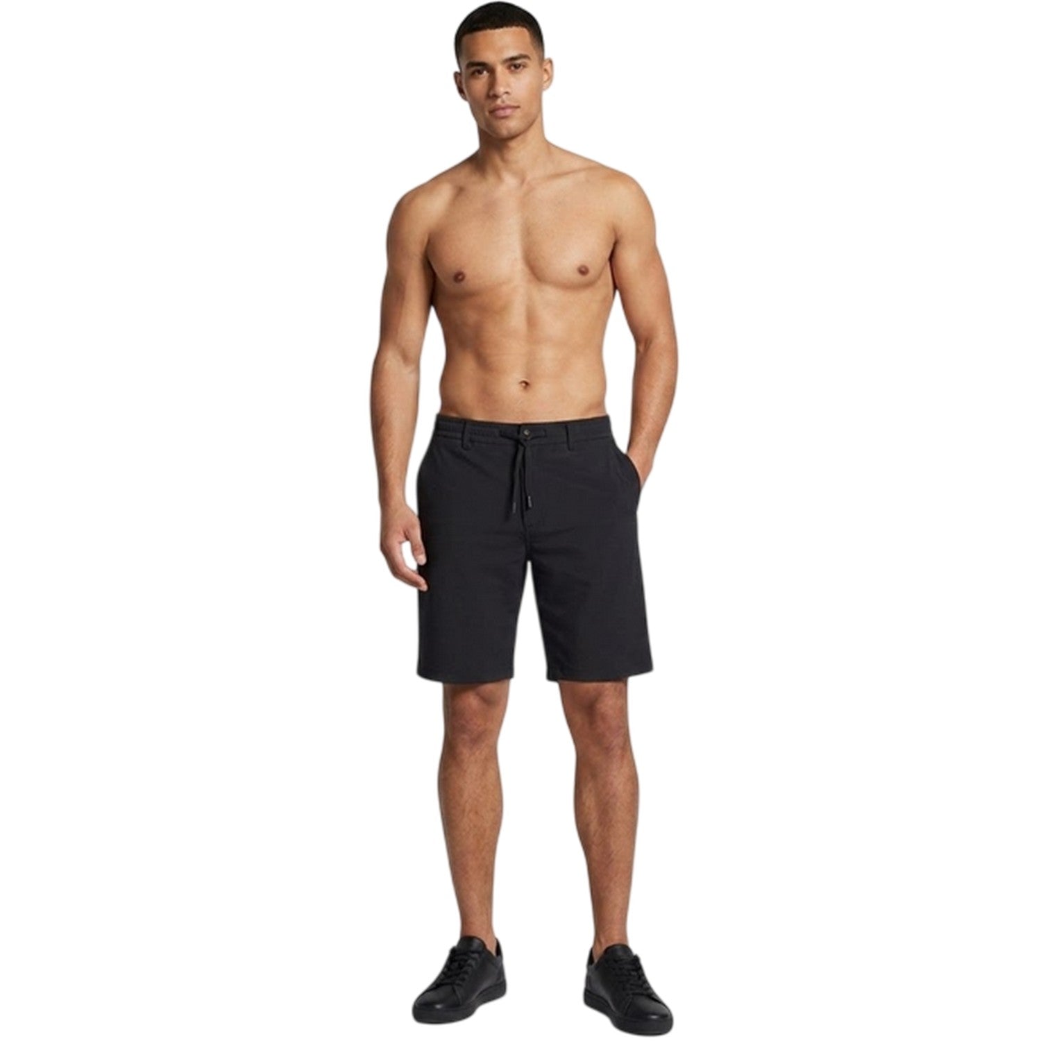 Dark Blue - Side - Boss Mens Slim Chino Shorts