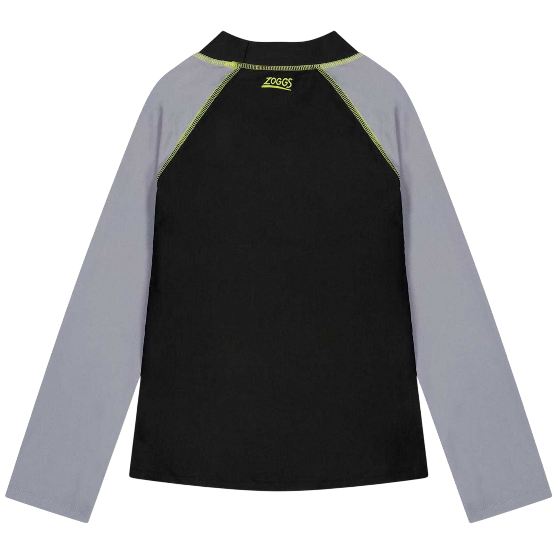 Black - Back - Zoggs Childrens-Kids Batman Long-Sleeved Swim Top
