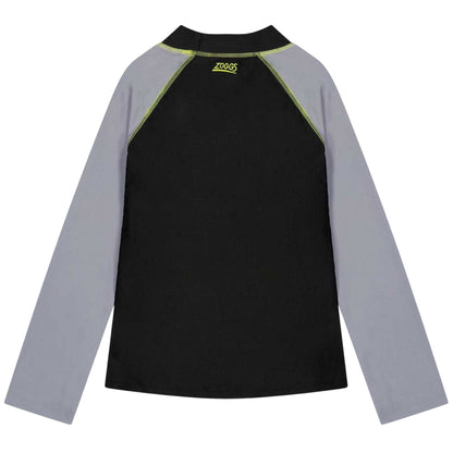 Black - Back - Zoggs Childrens-Kids Batman Long-Sleeved Swim Top