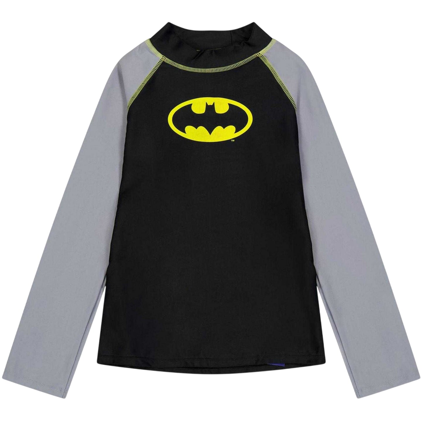 Black - Front - Zoggs Childrens-Kids Batman Long-Sleeved Swim Top