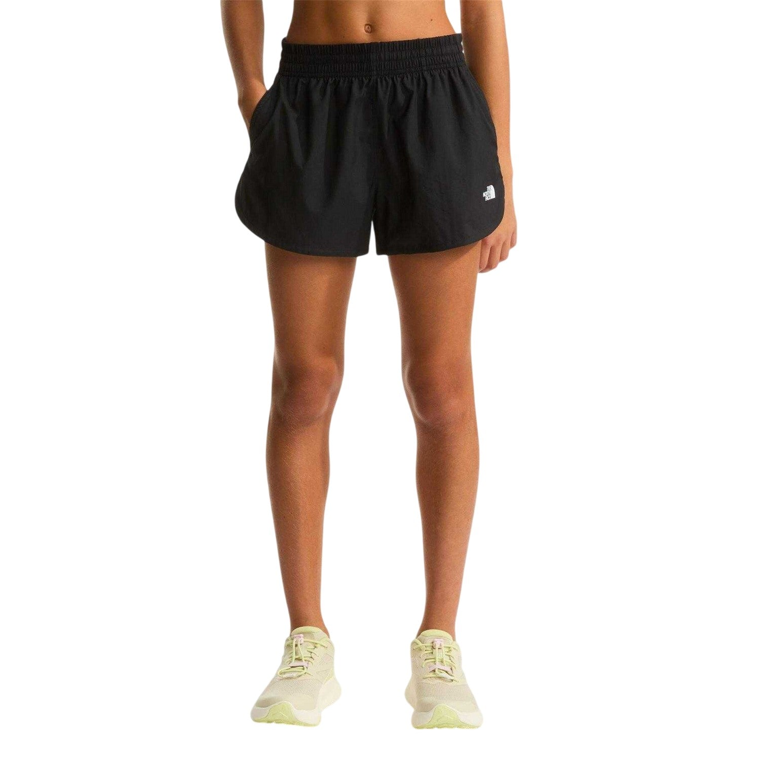 Black - Side - The North Face Girls Woven Flexible Shorts