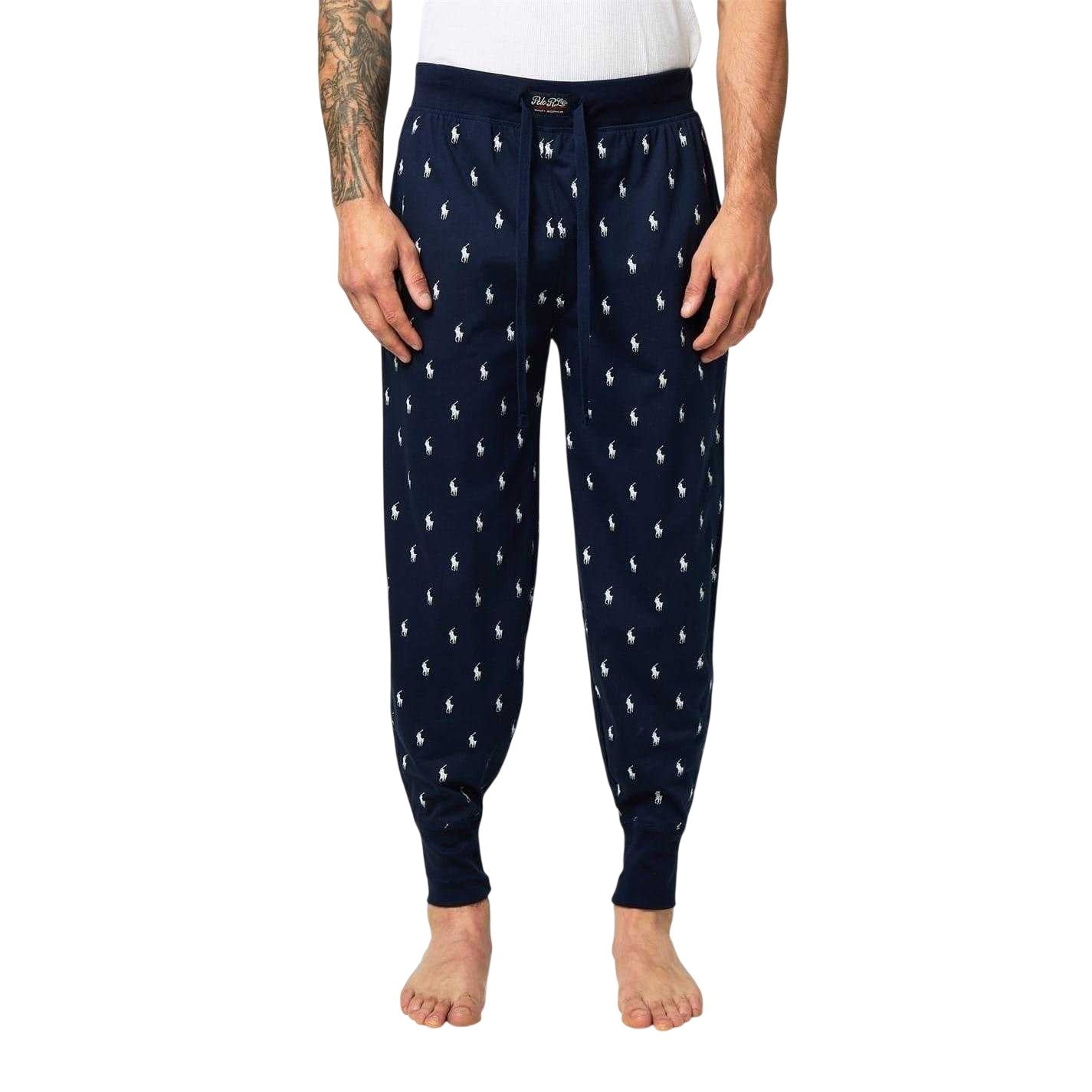 Navy - Lifestyle - Ralph Lauren Mens Cotton Unicorn Jogging Bottoms