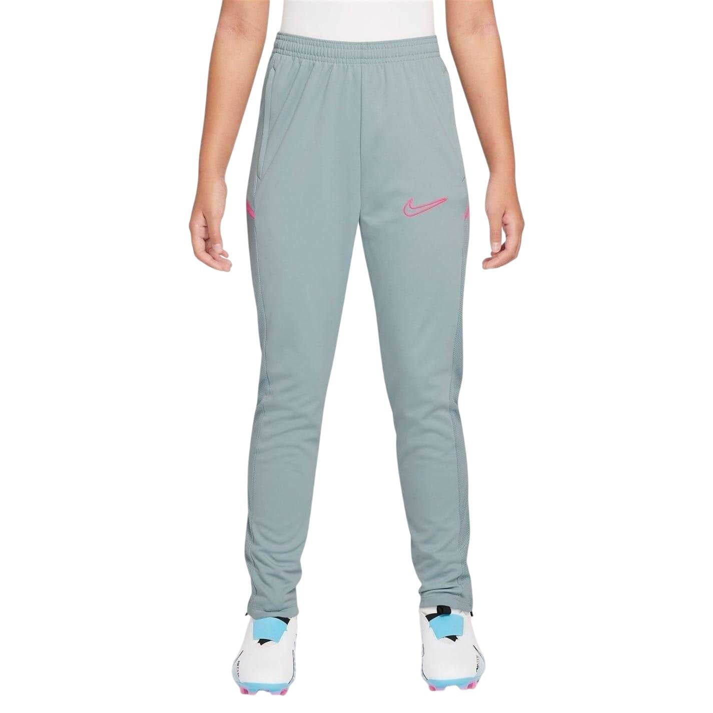 Grey-Pink - Front - Nike Childrens-Kids Training Tracksuit Bottoms