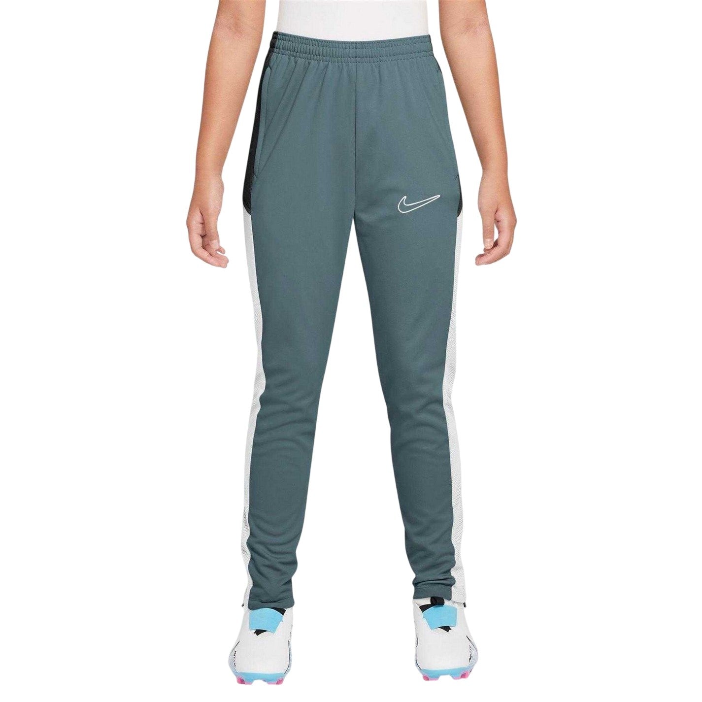 Slate-White - Front - Nike Childrens-Kids Training Tracksuit Bottoms