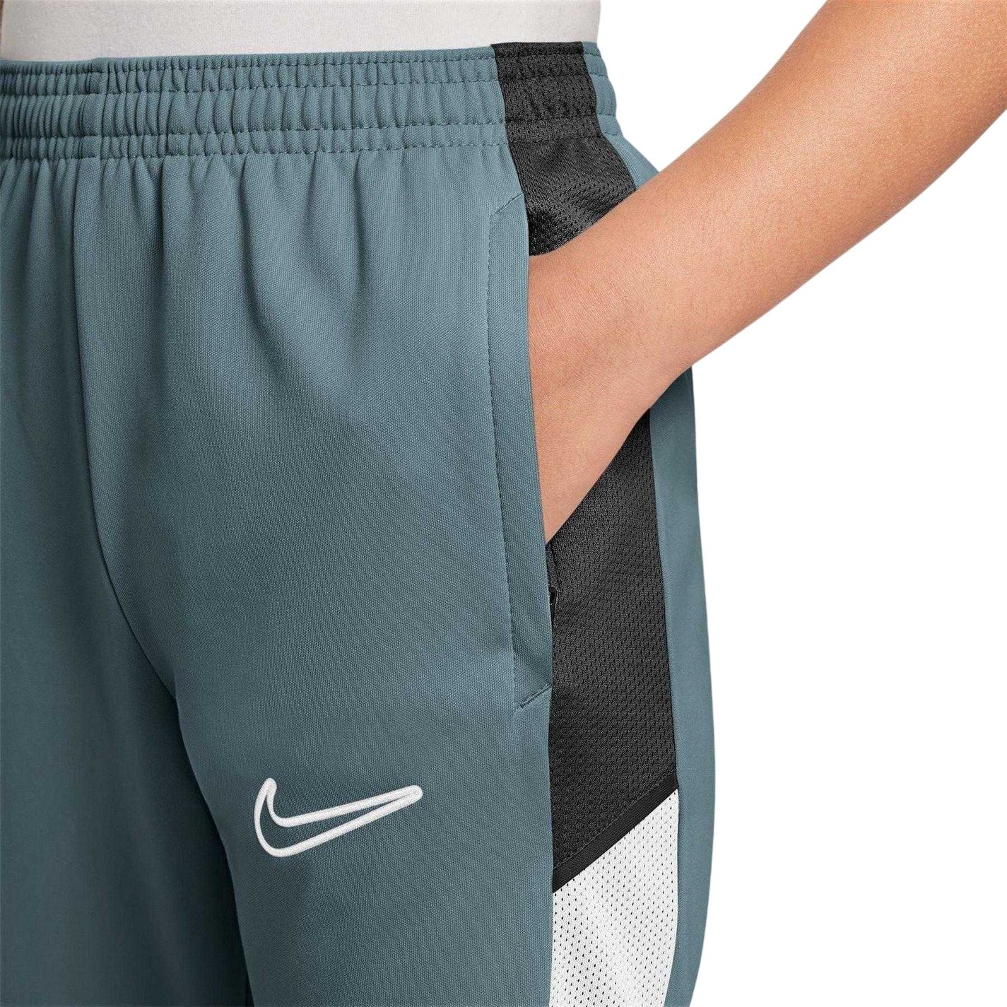 Slate-White - Side - Nike Childrens-Kids Training Tracksuit Bottoms