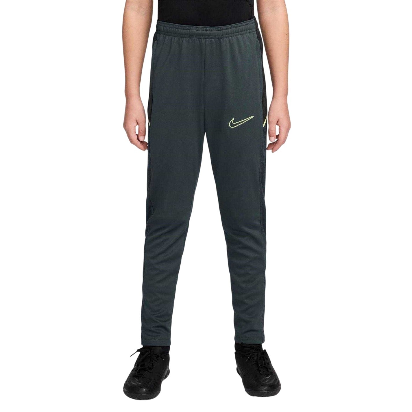 Black-Lime - Front - Nike Childrens-Kids Training Tracksuit Bottoms
