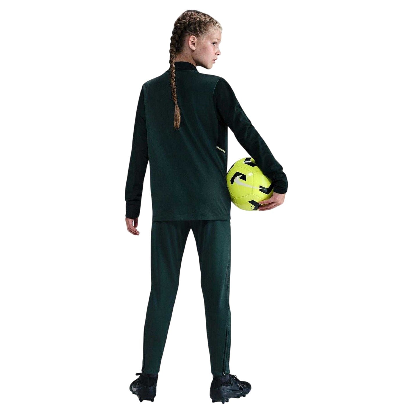 Black-Lime - Side - Nike Childrens-Kids Training Tracksuit Bottoms
