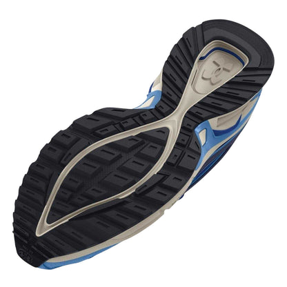 Blue - Back - Under Armour Womens-Ladies HOVR Road Leather Round Toe Shoes