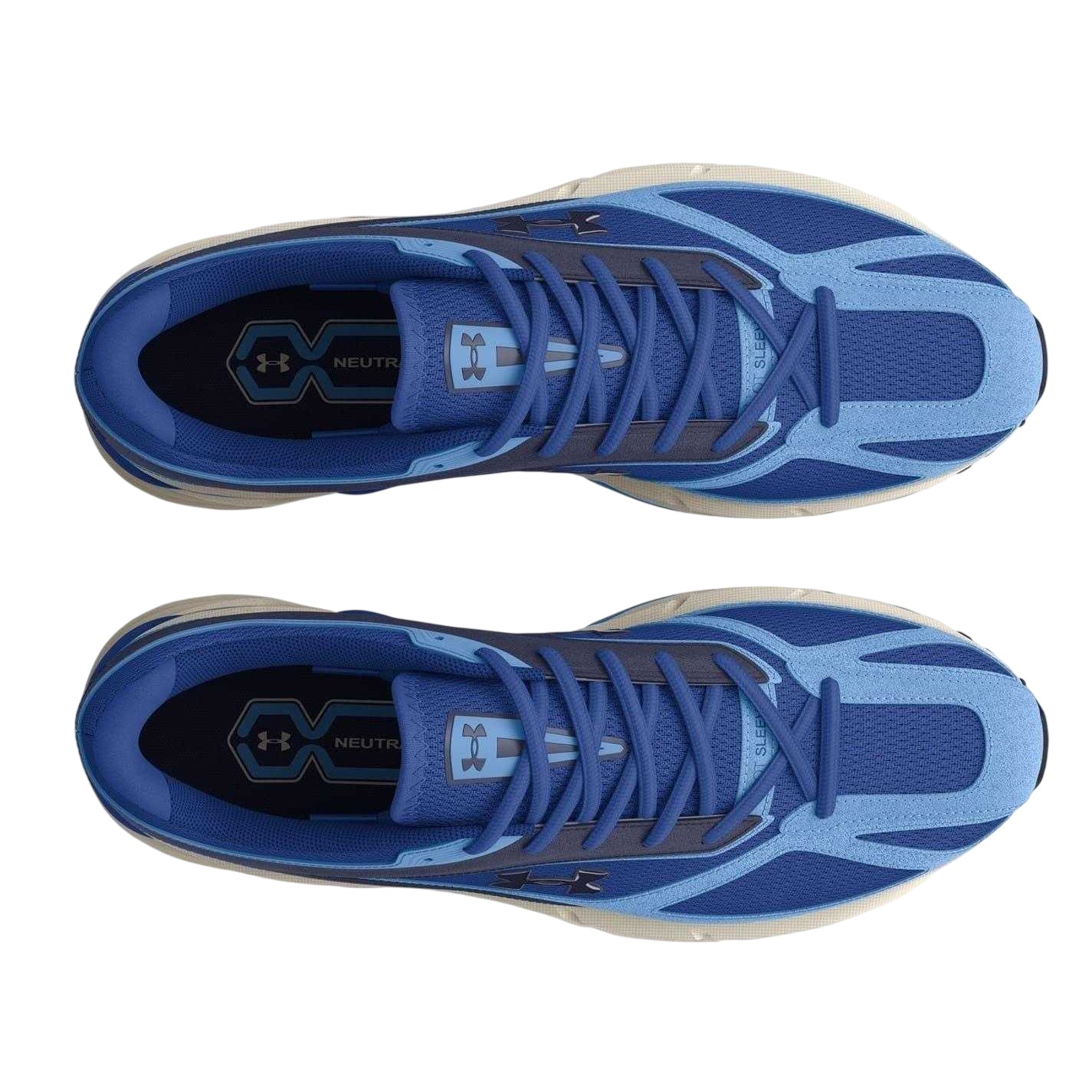 Blue - Lifestyle - Under Armour Womens-Ladies HOVR Road Leather Round Toe Shoes