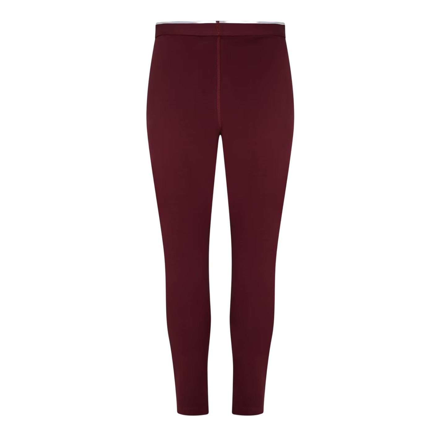 Maroon - Back - Reebok Womens-Ladies Leggings
