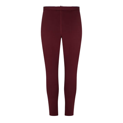 Maroon - Back - Reebok Womens-Ladies Leggings