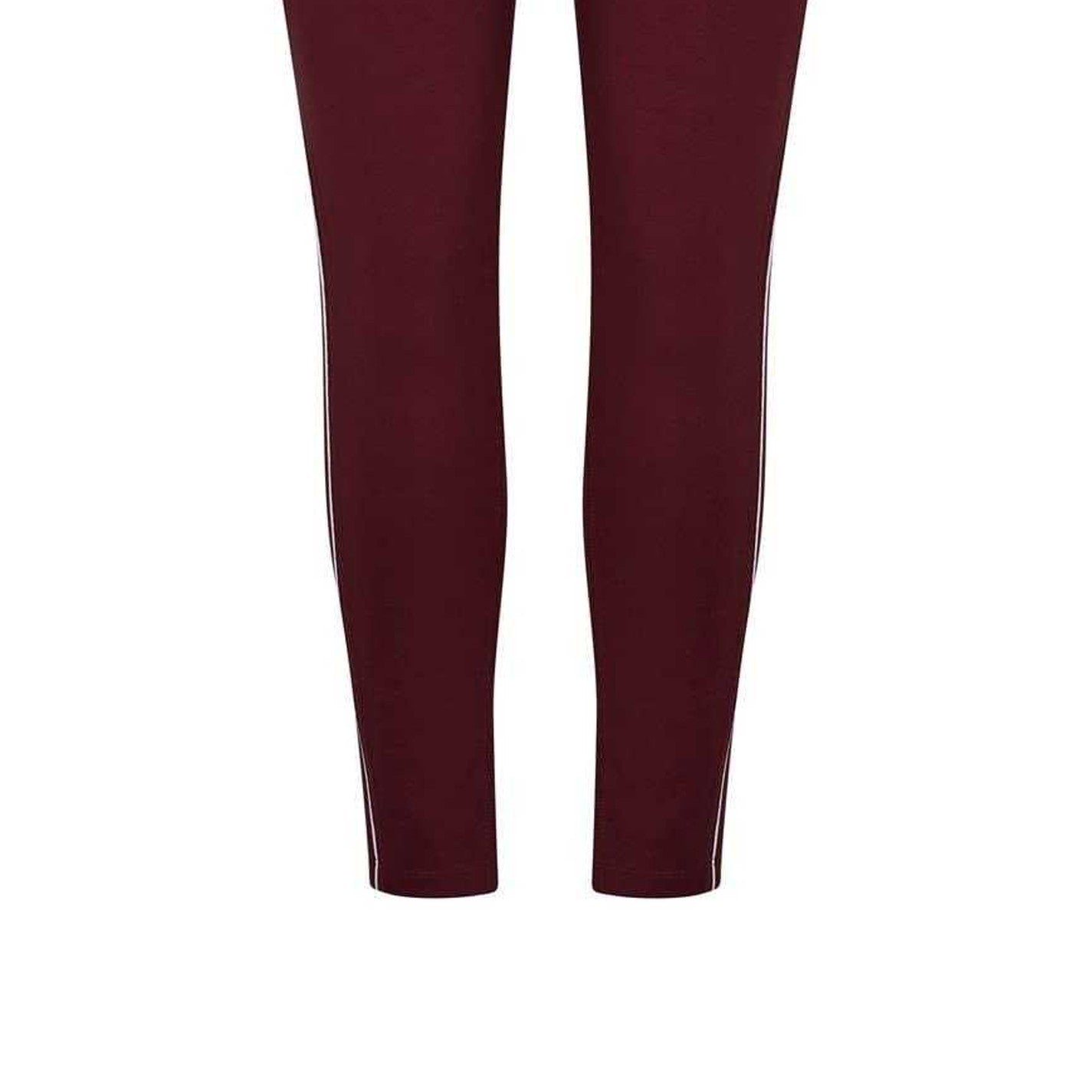 Maroon - Side - Reebok Womens-Ladies Leggings