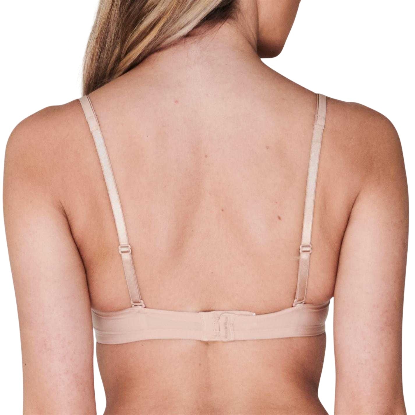 Nude - Back - Wonderbra Womens-Ladies Effect Plunge Push Up Bra
