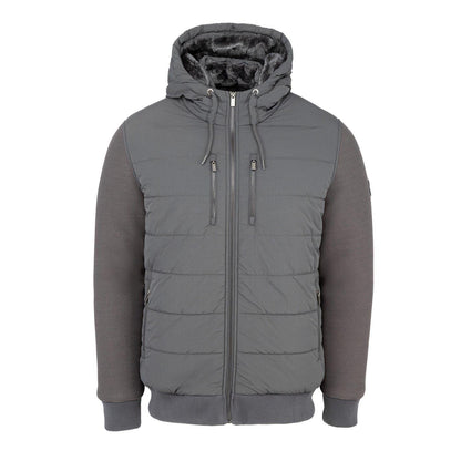 Charcoal - Front - Firetrap Mens Sartorial Padded Jacket