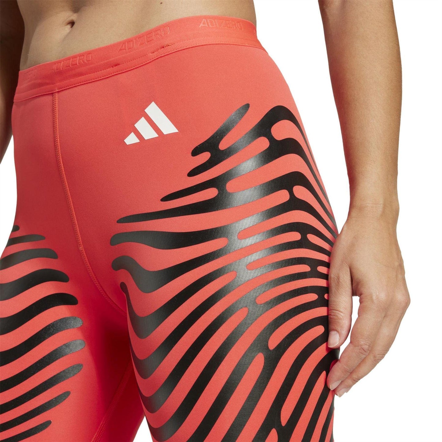 Semi Turbo - Side - Adidas Womens-Ladies Adizero Running Tights
