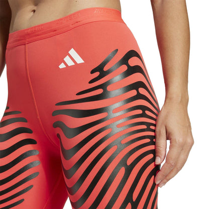 Semi Turbo - Side - Adidas Womens-Ladies Adizero Running Tights