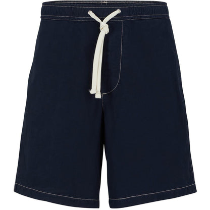 Dark Blue - Front - Boss Mens Karlos Cotton Casual Shorts
