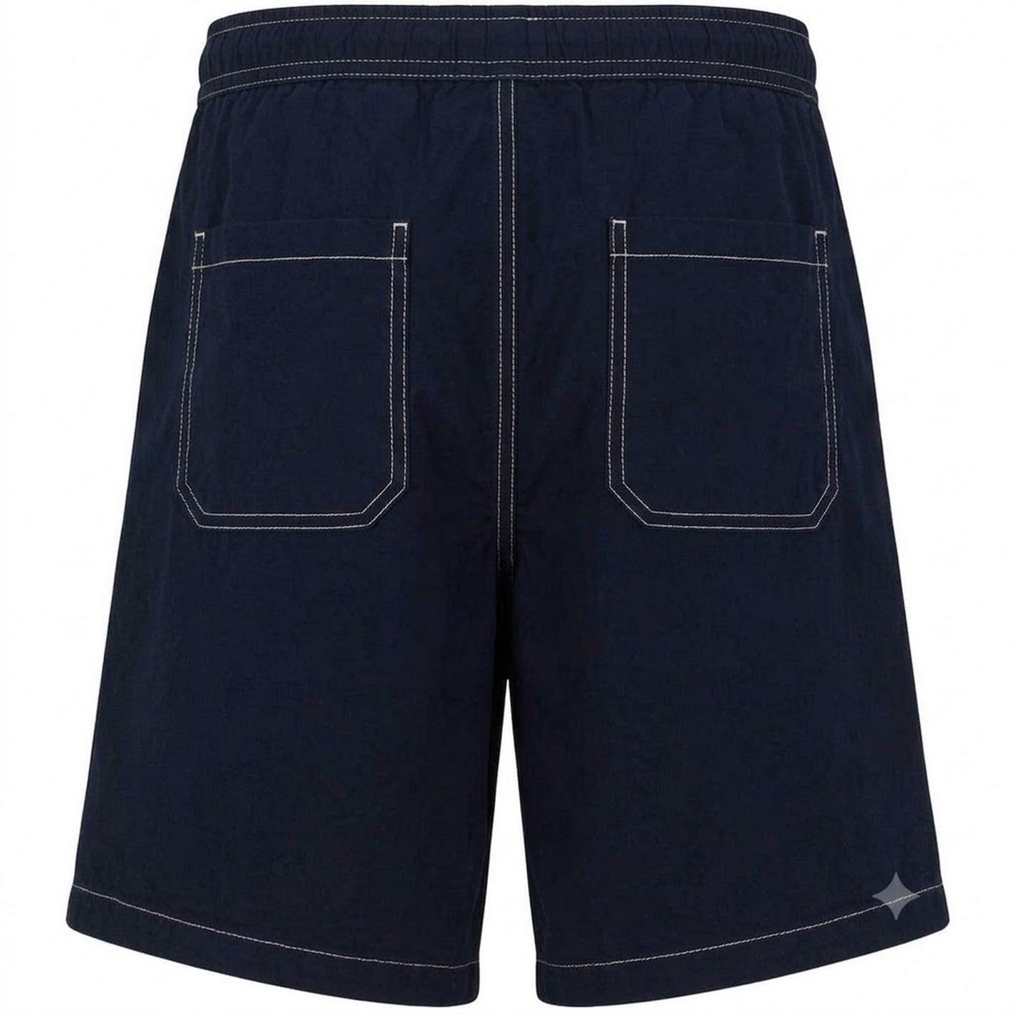 Dark Blue - Back - Boss Mens Karlos Cotton Casual Shorts