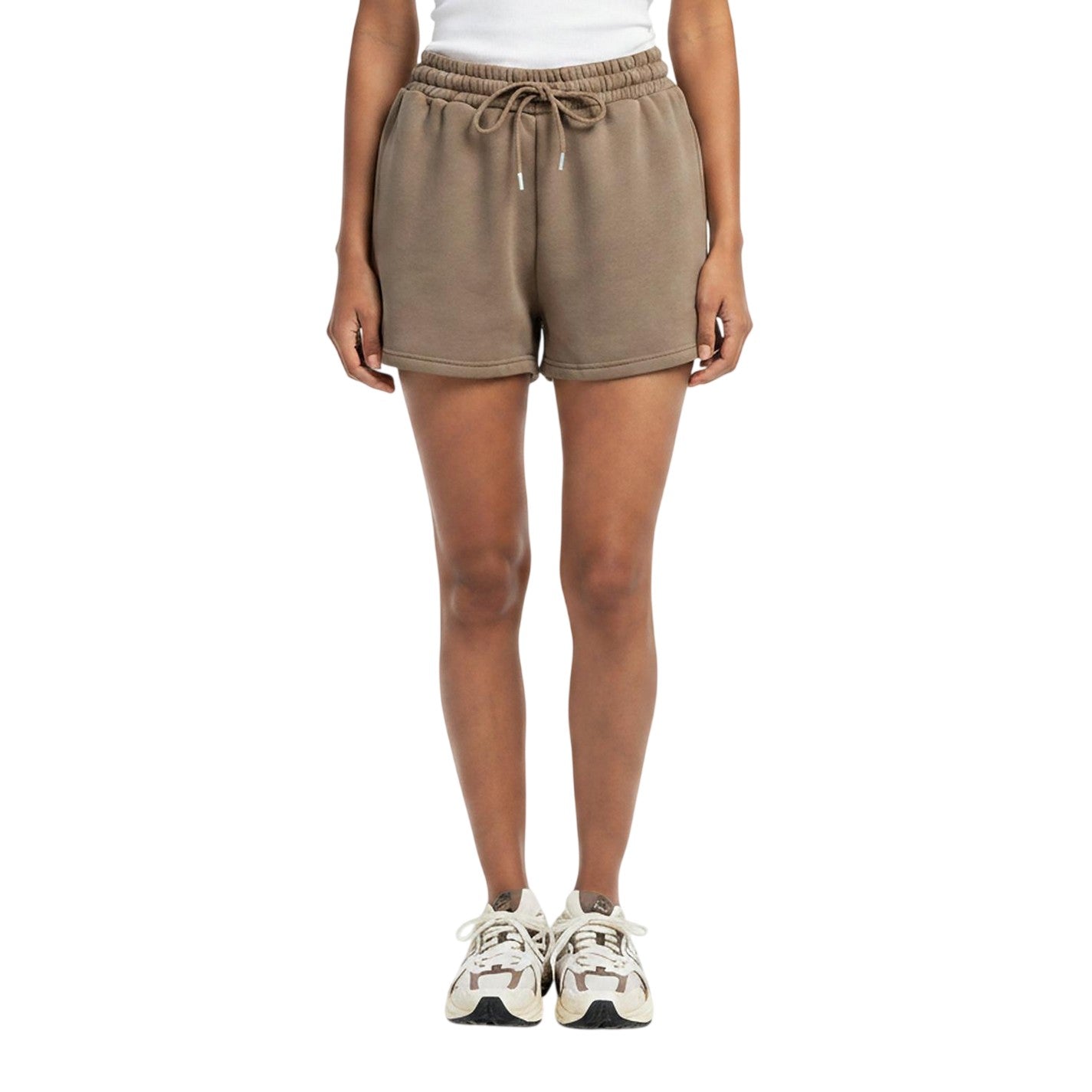 Taupe - Side - I Saw It First Womens-Ladies Jersey Shorts