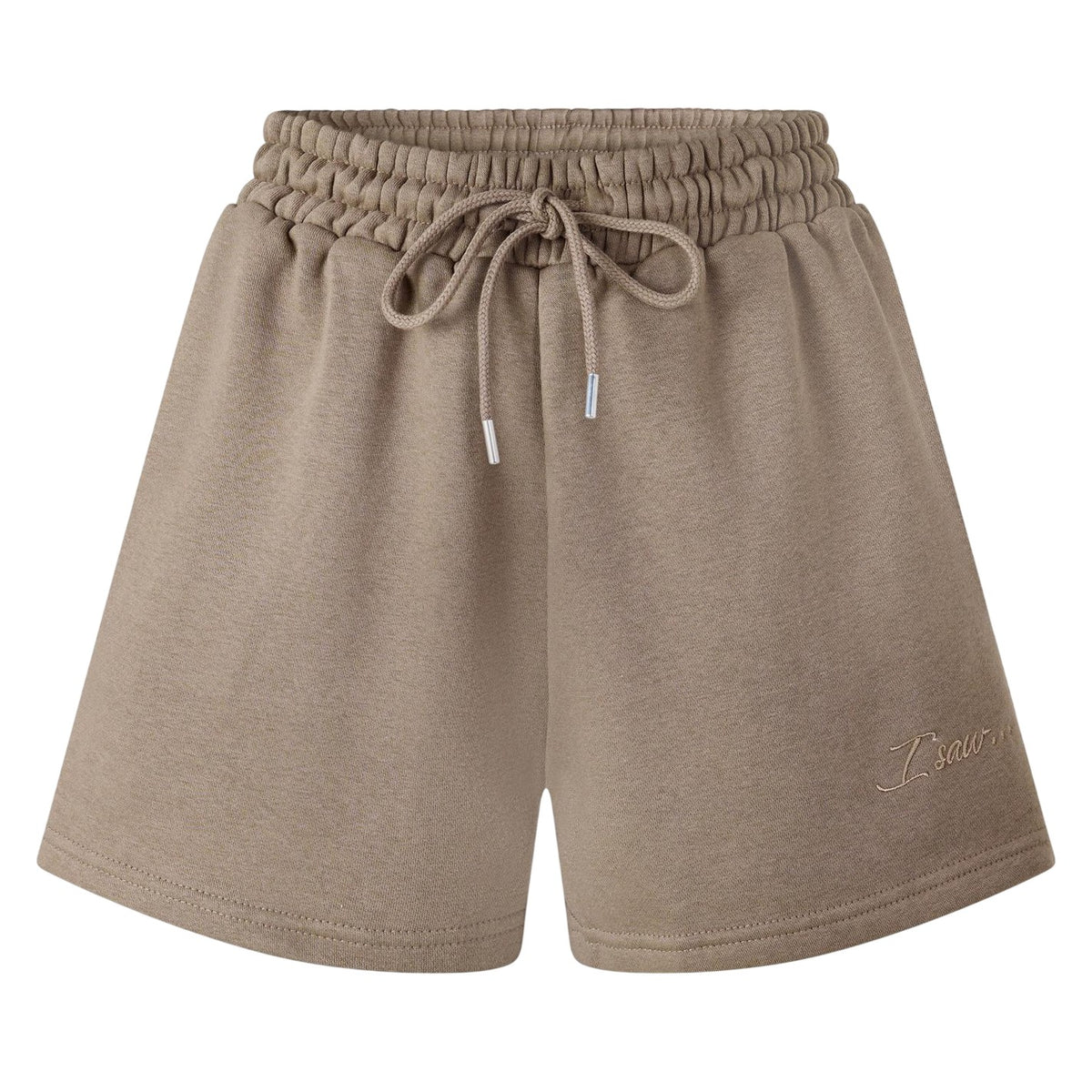 Taupe - Front - I Saw It First Womens-Ladies Jersey Shorts
