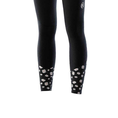 Black - Side - Bicycle Line Womens-Ladies Thermal Tights