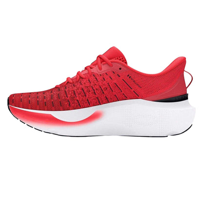 Red - Side - Under Armour Mens Infinite Lace Up Running Trainers