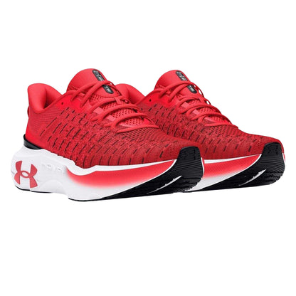 Red - Pack Shot - Under Armour Mens Infinite Lace Up Running Trainers
