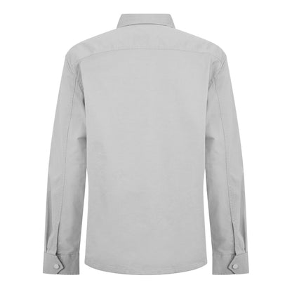 Forest-Fog - Back - Calvin Klein Mens Utility Double Pocket Long-Sleeved Shirt