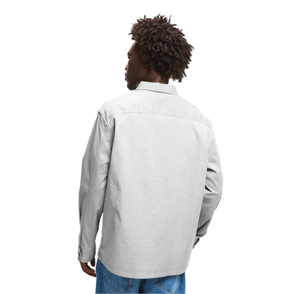 Forest-Fog - Lifestyle - Calvin Klein Mens Utility Double Pocket Long-Sleeved Shirt