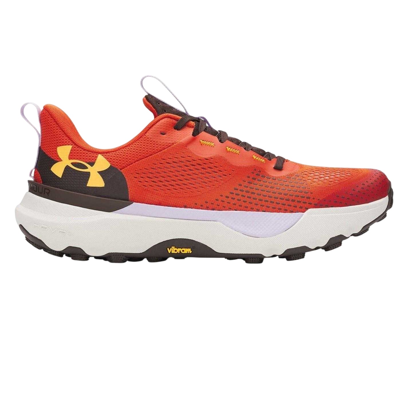 Orange - Front - Under Armour Mens Infinite Pro Shoes